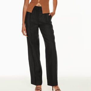 Aritzia Wilfred Effortless Pants – Black – High-Waisted Wide Leg